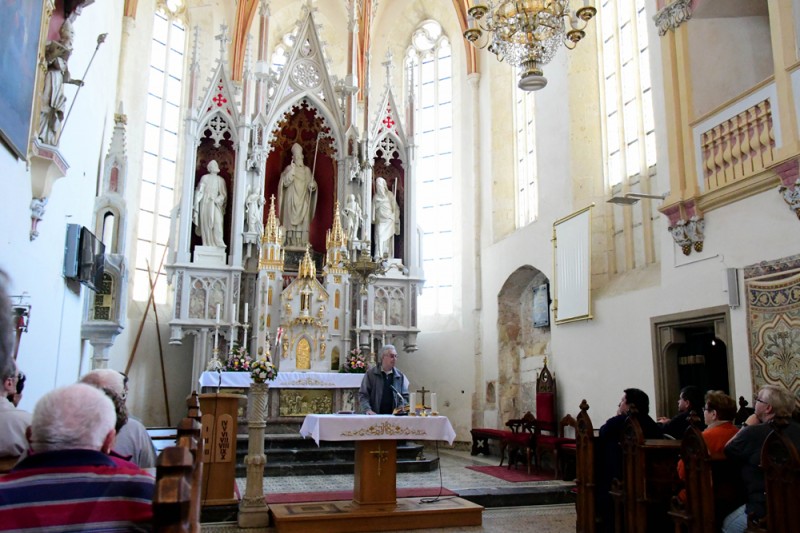 O zgodovini cerkve v Šentrupertu nam je spregovoril nekdanji ravnatelj Osnovne šole.